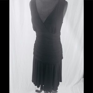 Studio 1940 black empire waist dress size small